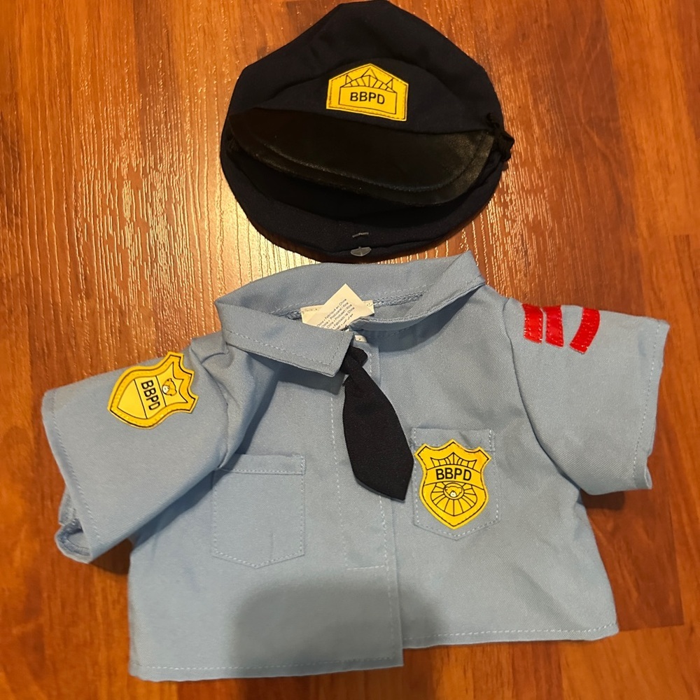 Build-A-Bear Police Uniform with Hat.